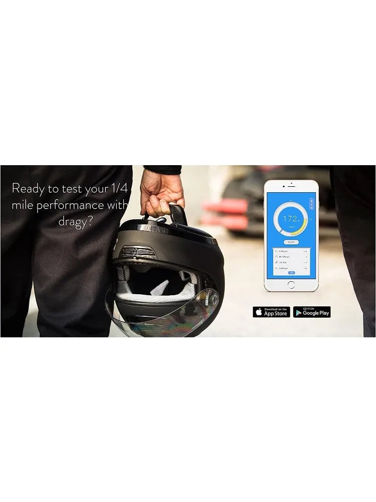 dragy GPS Based Performance Meter, up to 25Hz GPS Laptimer, Upgraded UBLOX 10th Gen High Performance GPS Module, Trusted by