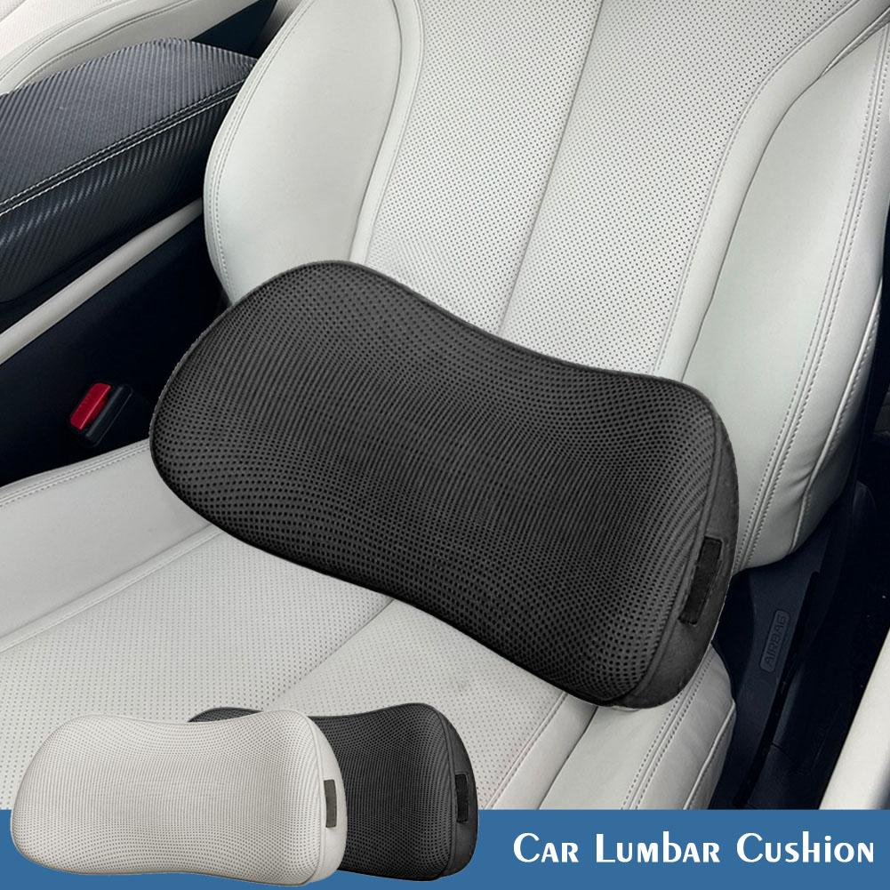 Car Lumbar Cushion Seat Back Cushion With Thin Waist Support Non-slip For Long-Distance Driving Office Car Pad Accessories