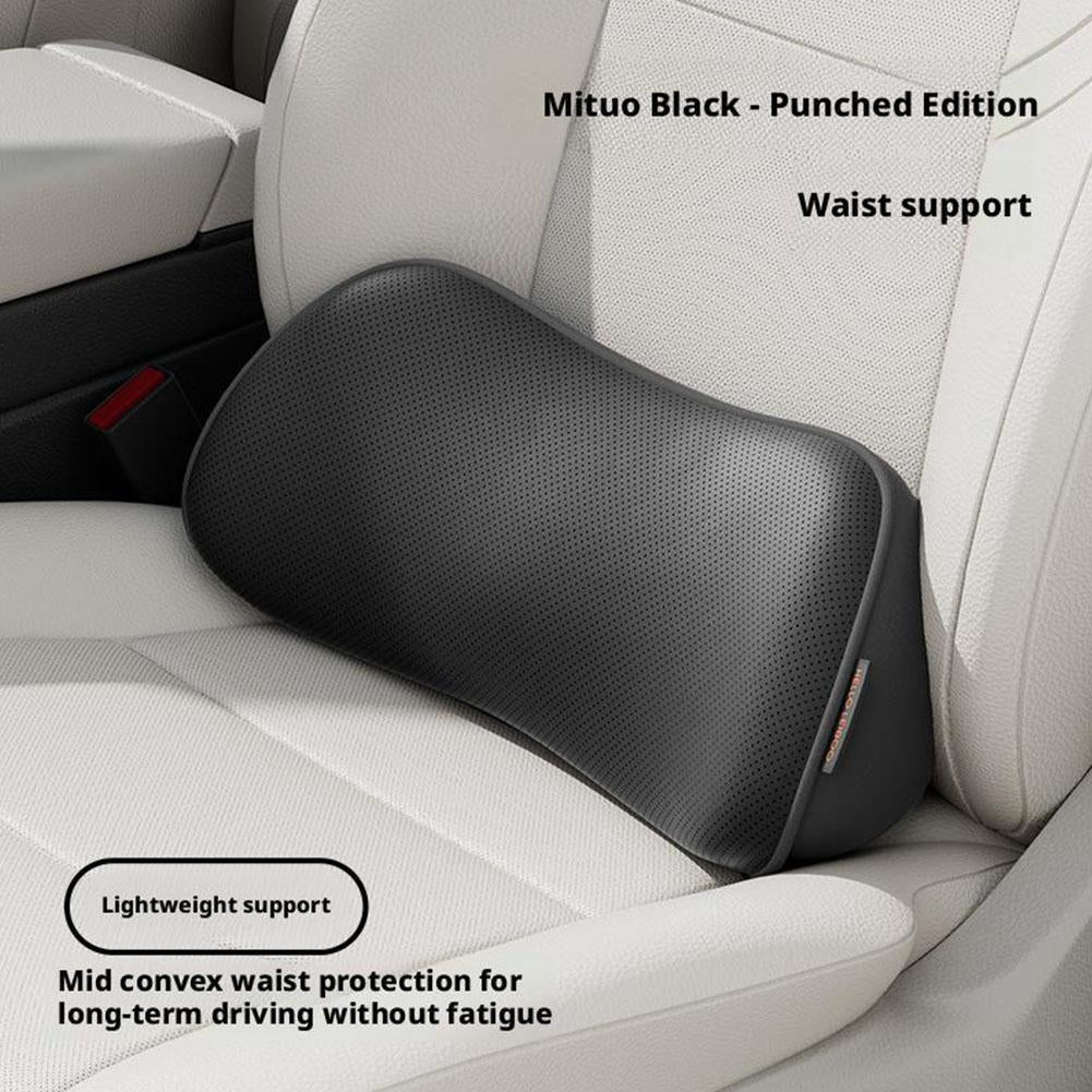 Car Lumbar Cushion Seat Back Cushion With Thin Waist Support Non-slip For Long-Distance Driving Office Car Pad Accessories