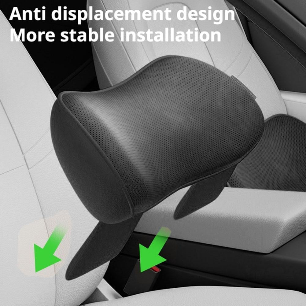 Car Lumbar Cushion Seat Back Cushion With Thin Waist Support Non-slip For Long-Distance Driving Office Car Pad Accessories
