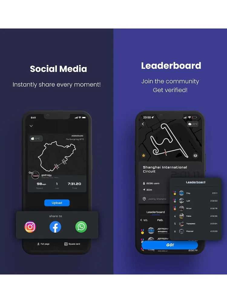 dragy GPS Based Performance Meter, up to 25Hz GPS Laptimer, Upgraded UBLOX 10th Gen High Performance GPS Module, Trusted by