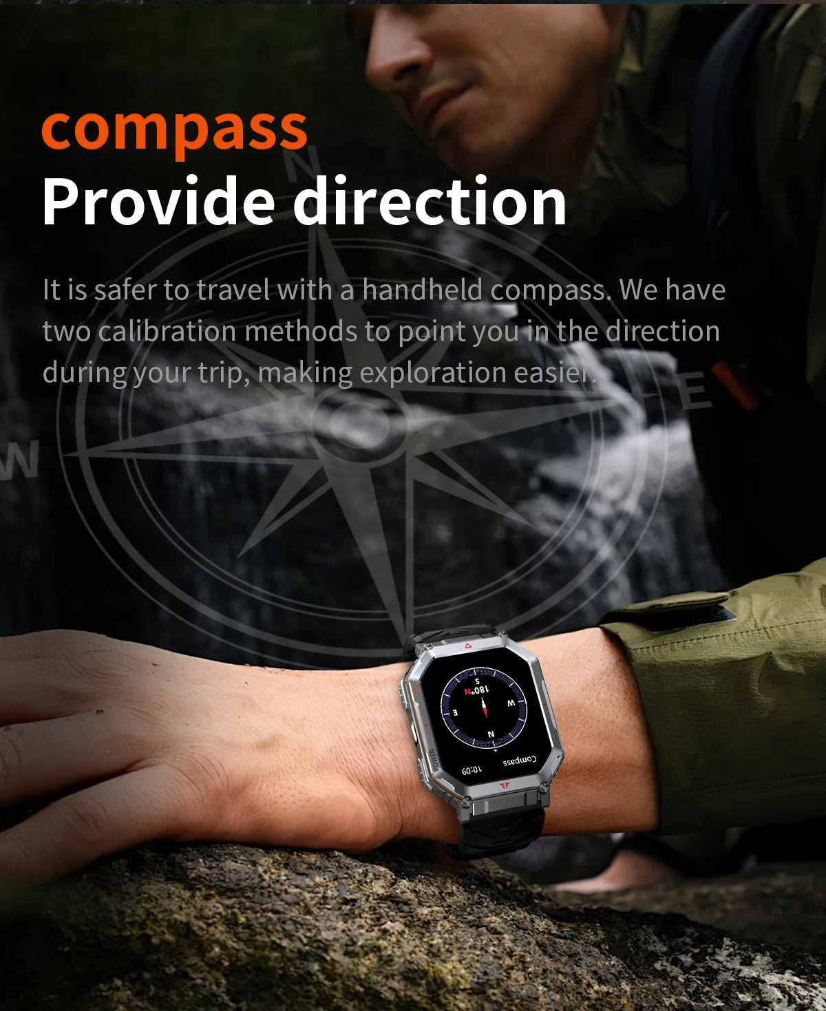 LIGE NEW 2025 GPS Smartwatch 2.01" HD Screen Compass Barometric Altimeter 450mAh Battery BT Voice Calling Smart Watch 107 Sports