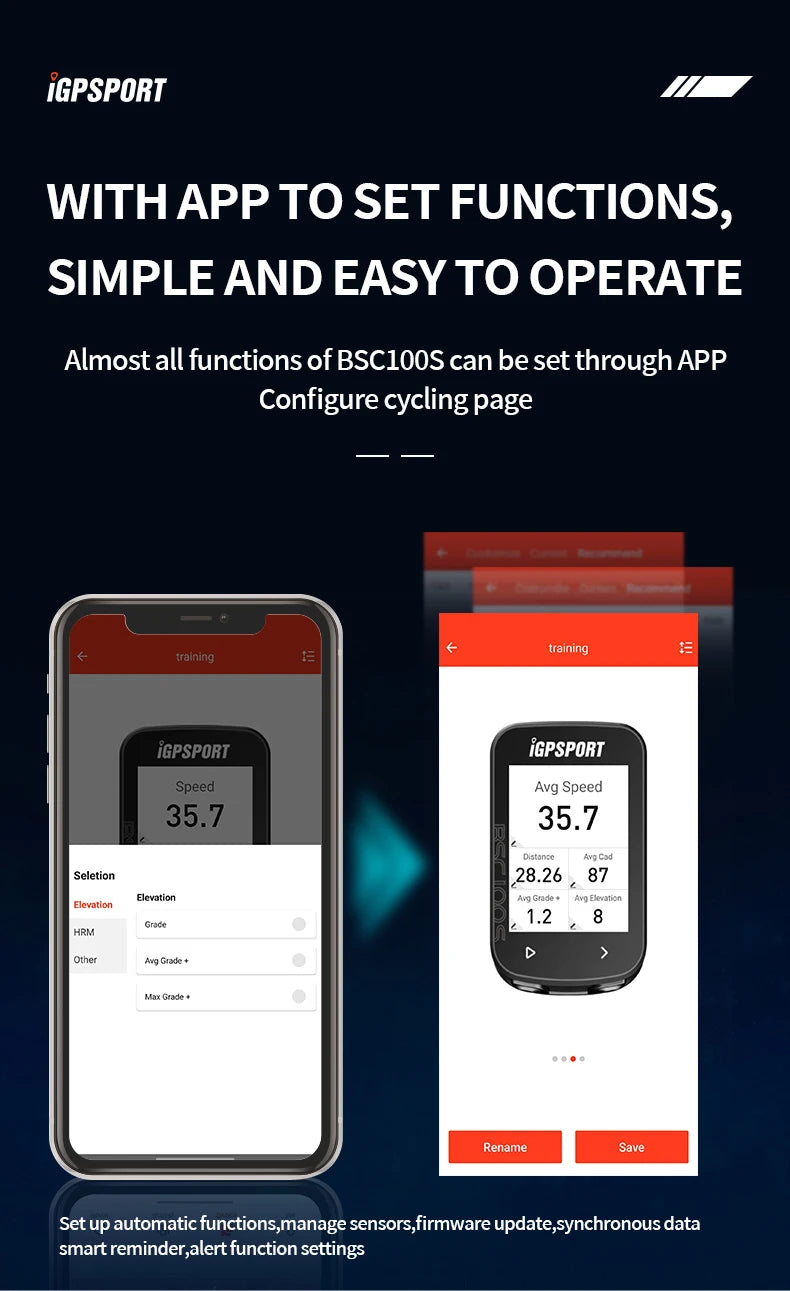GPS Bike Computer IGPSPORT BSC100S Cycle Wireless Speedometer Bicycle Digital Stopwatch Cycling Odometer Cycling Computer