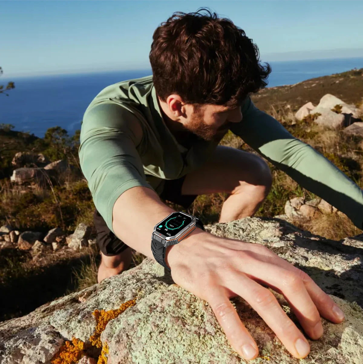 LIGE NEW 2025 GPS Smartwatch 2.01" HD Screen Compass Barometric Altimeter 450mAh Battery BT Voice Calling Smart Watch 107 Sports