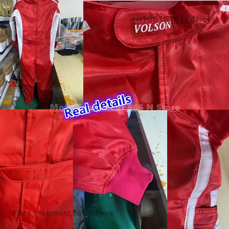 Adult Kart jumpsuit ATV suit off-road racing motorcycle track waterproof karting suit logo Wear Resistant motorcycle jacket