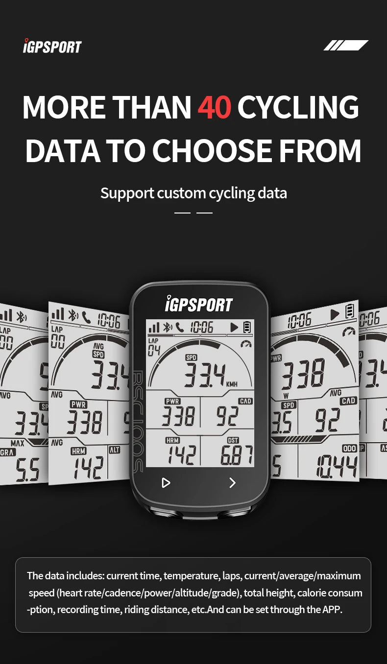 GPS Bike Computer IGPSPORT BSC100S Cycle Wireless Speedometer Bicycle Digital Stopwatch Cycling Odometer Cycling Computer