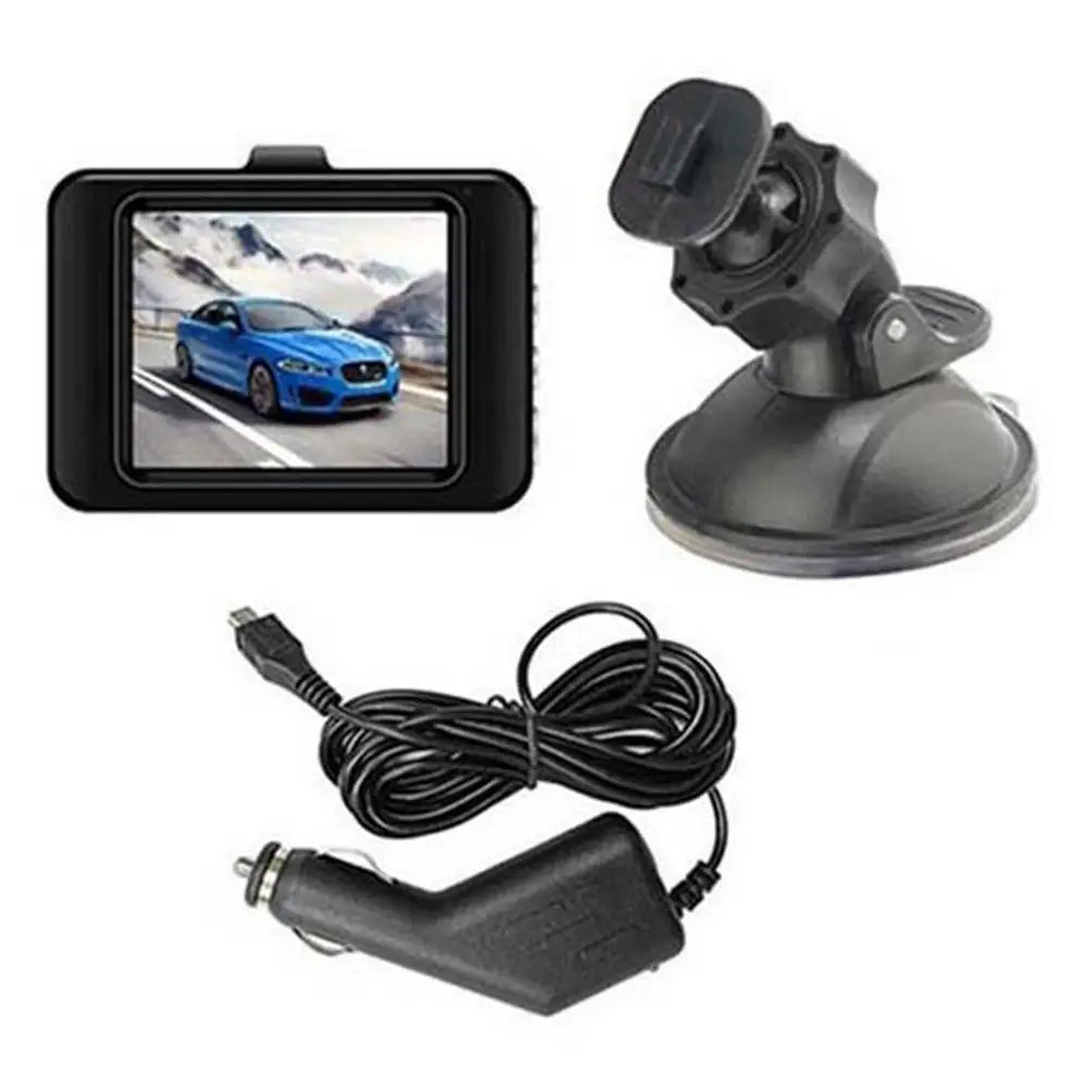 Car Dash Cam 1080P Full HD Driving Recorder Built-in G Sensor 2 Inch Screen Night Vision Wide Angle 24H Parking Mode Camera