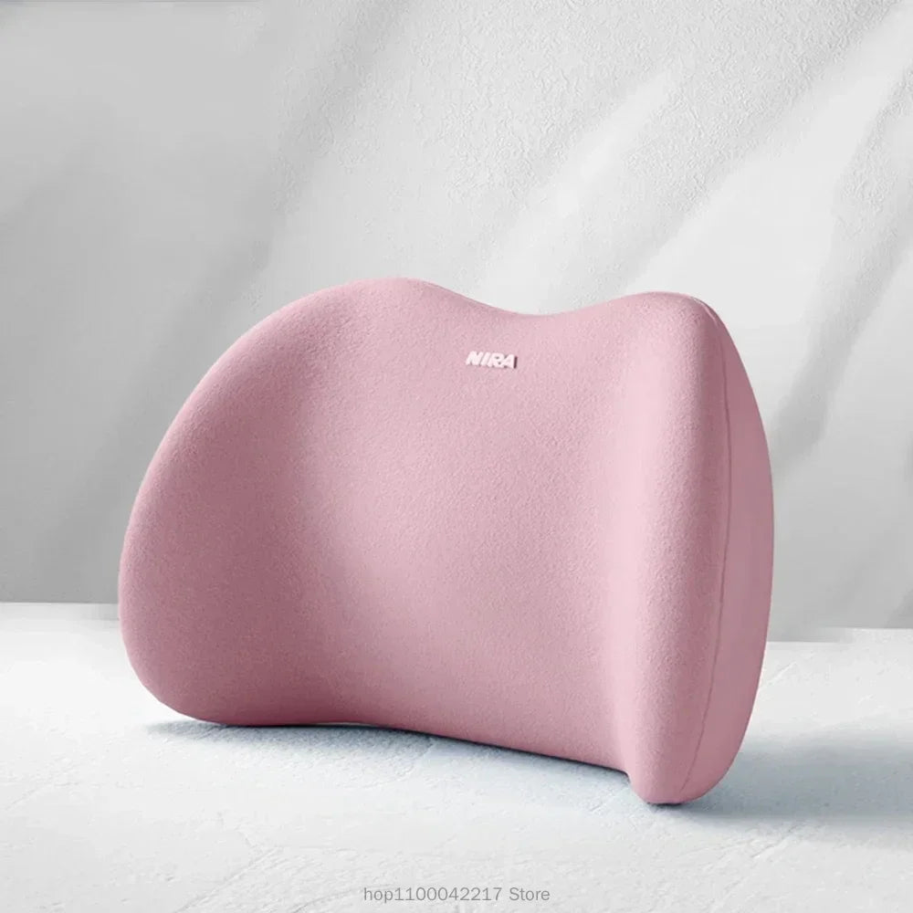 Ergonomic memory foam car seat cushion - suitable for all seasons comfort car headrest - lumbar cushion or headrest or set