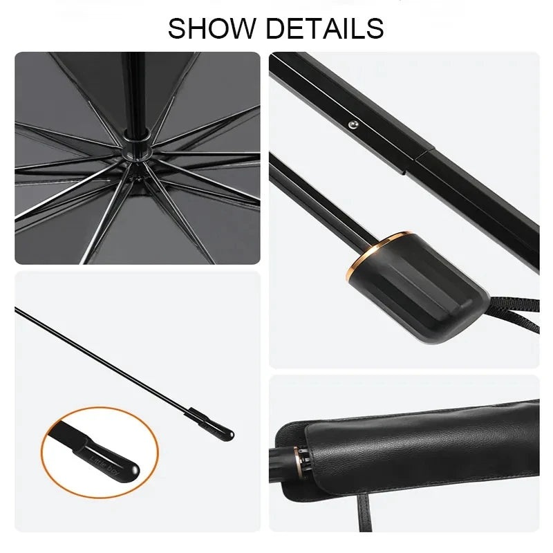 Car Sunshade Umbrella Windshield Folding Front Parasol Umbrella Type Sun Shade for Car Window Summer Sun Protection Accessories