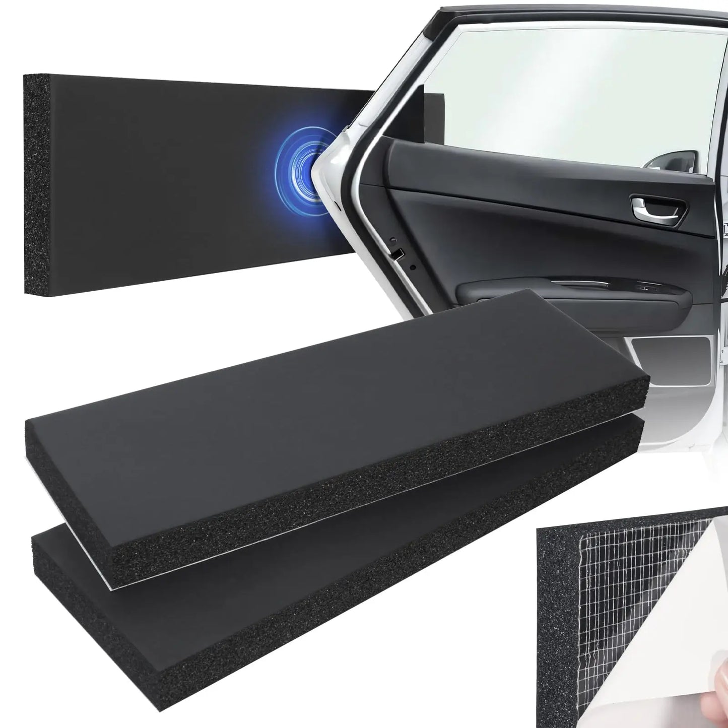 Garage Wall Protector 2/4Pack Car Door Corner Edge Waterproof Bumper Guard Protector Self Adhesive Foam Pad for Parking Vehicle