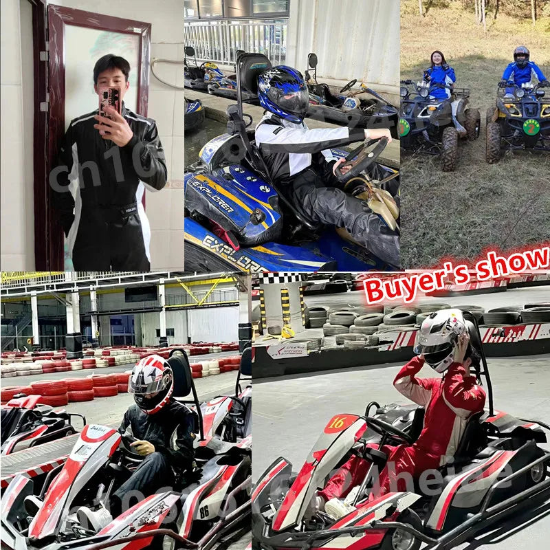 Adult Kart jumpsuit ATV suit off-road racing motorcycle track waterproof karting suit logo Wear Resistant motorcycle jacket