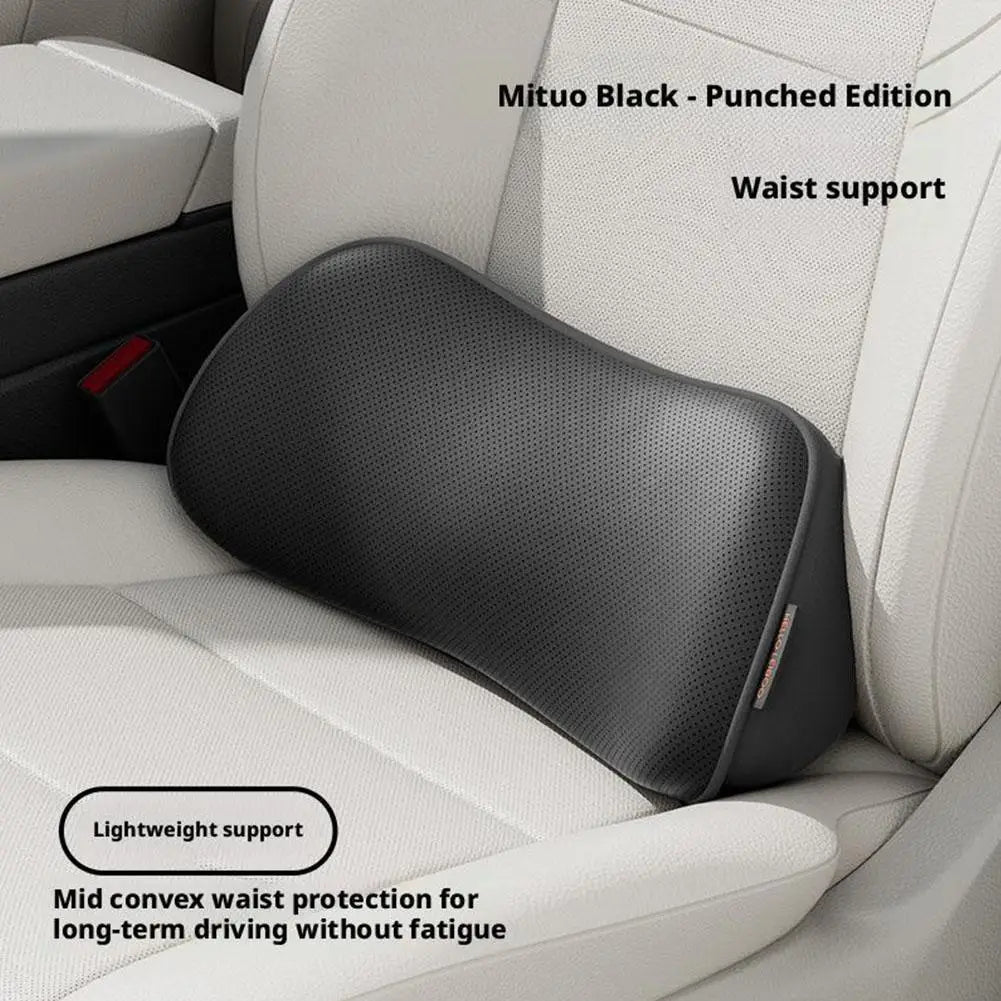 Car Lumbar Cushion Seat Back Cushion With Thin Waist Support Non-slip For Long-Distance Driving Office Car Pad Accessories