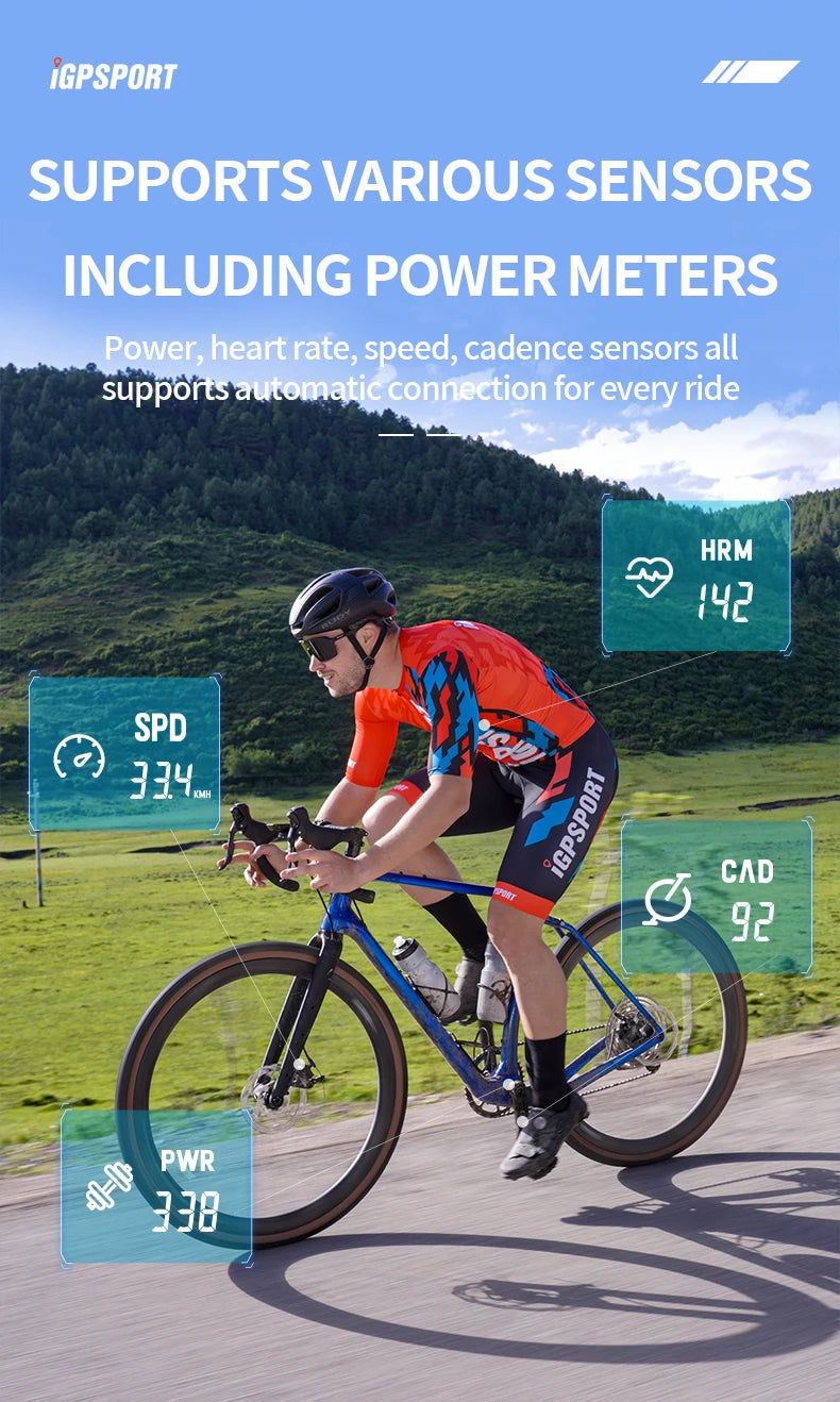 GPS Bike Computer IGPSPORT BSC100S Cycle Wireless Speedometer Bicycle Digital Stopwatch Cycling Odometer Cycling Computer