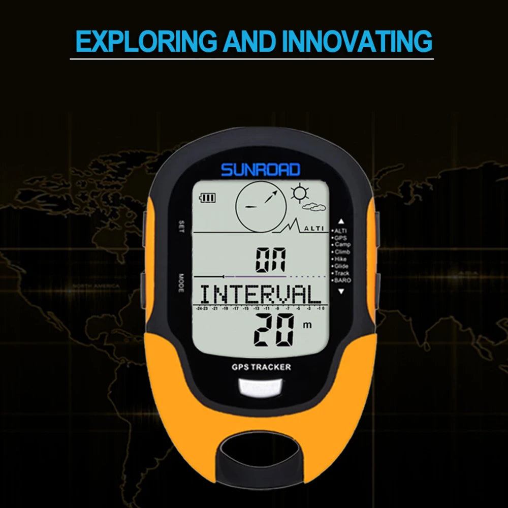 Portable Digital Altimeter Barometer Compass Locator Handheld GPS Navigation Receiver For Outdoor Camping Hiking Fishing Climb