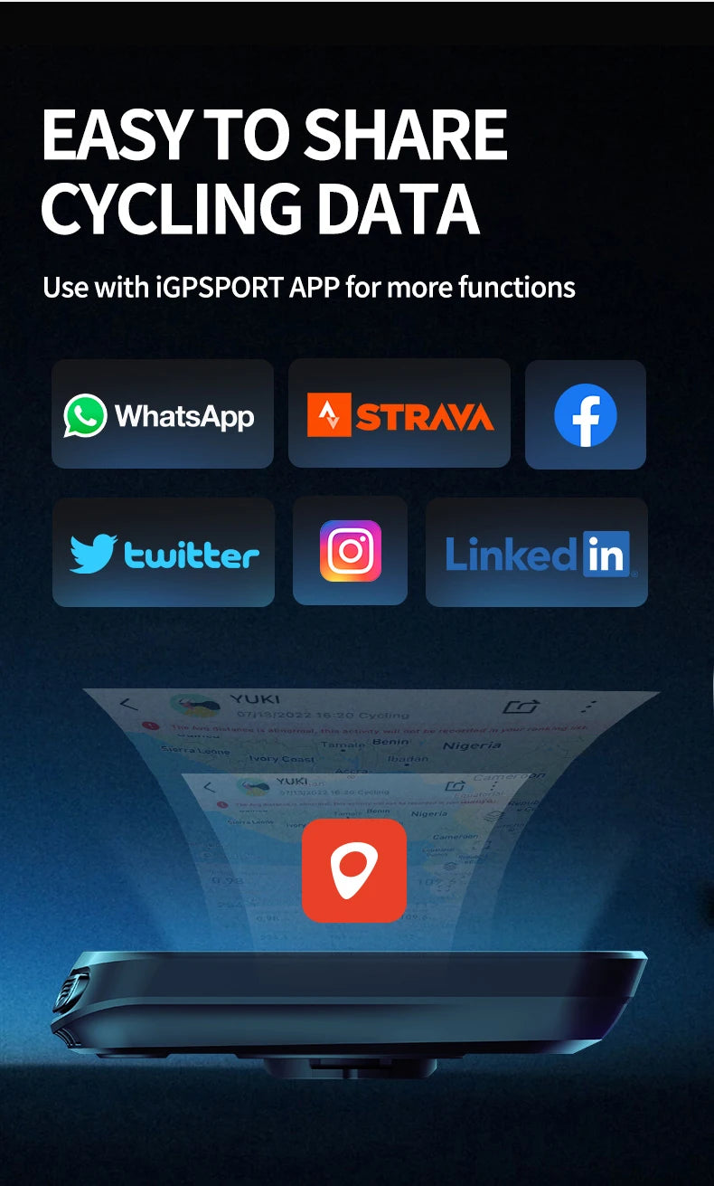 GPS Bike Computer IGPSPORT BSC100S Cycle Wireless Speedometer Bicycle Digital Stopwatch Cycling Odometer Cycling Computer