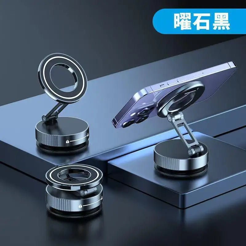 Super Strong Magnetic Phone Holder Foldable Design 360° Adjustable Vacuum Car Mount For Car Desk Bathroom Phone Holder 2025 New