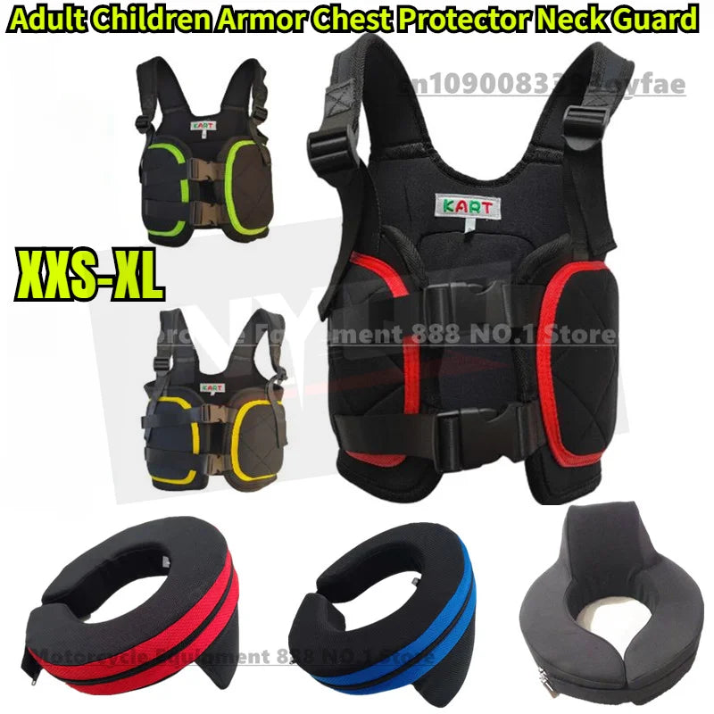 Karting Rib and Neck Protectors for adults and youth