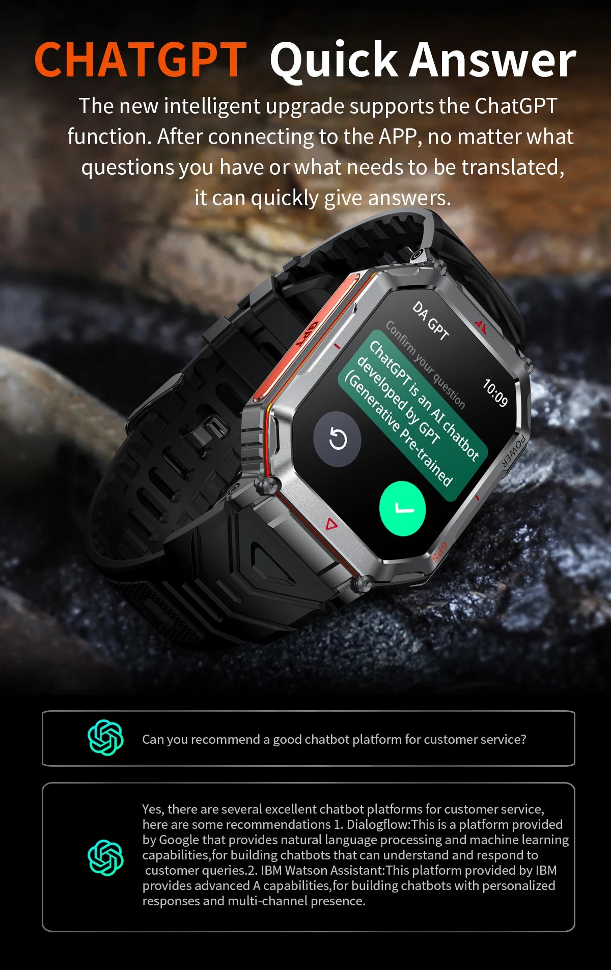 LIGE NEW 2025 GPS Smartwatch 2.01" HD Screen Compass Barometric Altimeter 450mAh Battery BT Voice Calling Smart Watch 107 Sports