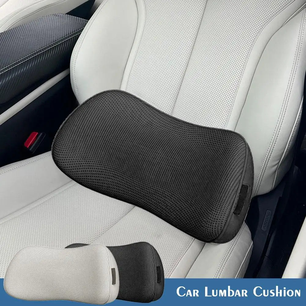 Car Lumbar Cushion Seat Back Cushion With Thin Waist Support Non-slip For Long-Distance Driving Office Car Pad Accessories