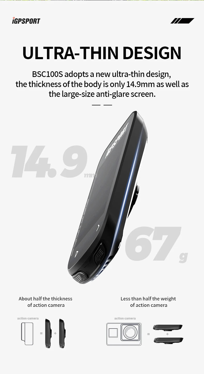 GPS Bike Computer IGPSPORT BSC100S Cycle Wireless Speedometer Bicycle Digital Stopwatch Cycling Odometer Cycling Computer