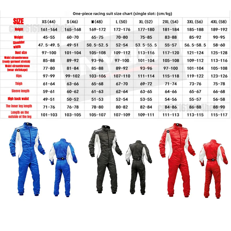 Adult Kart jumpsuit ATV suit off-road racing motorcycle track waterproof karting suit logo Wear Resistant motorcycle jacket